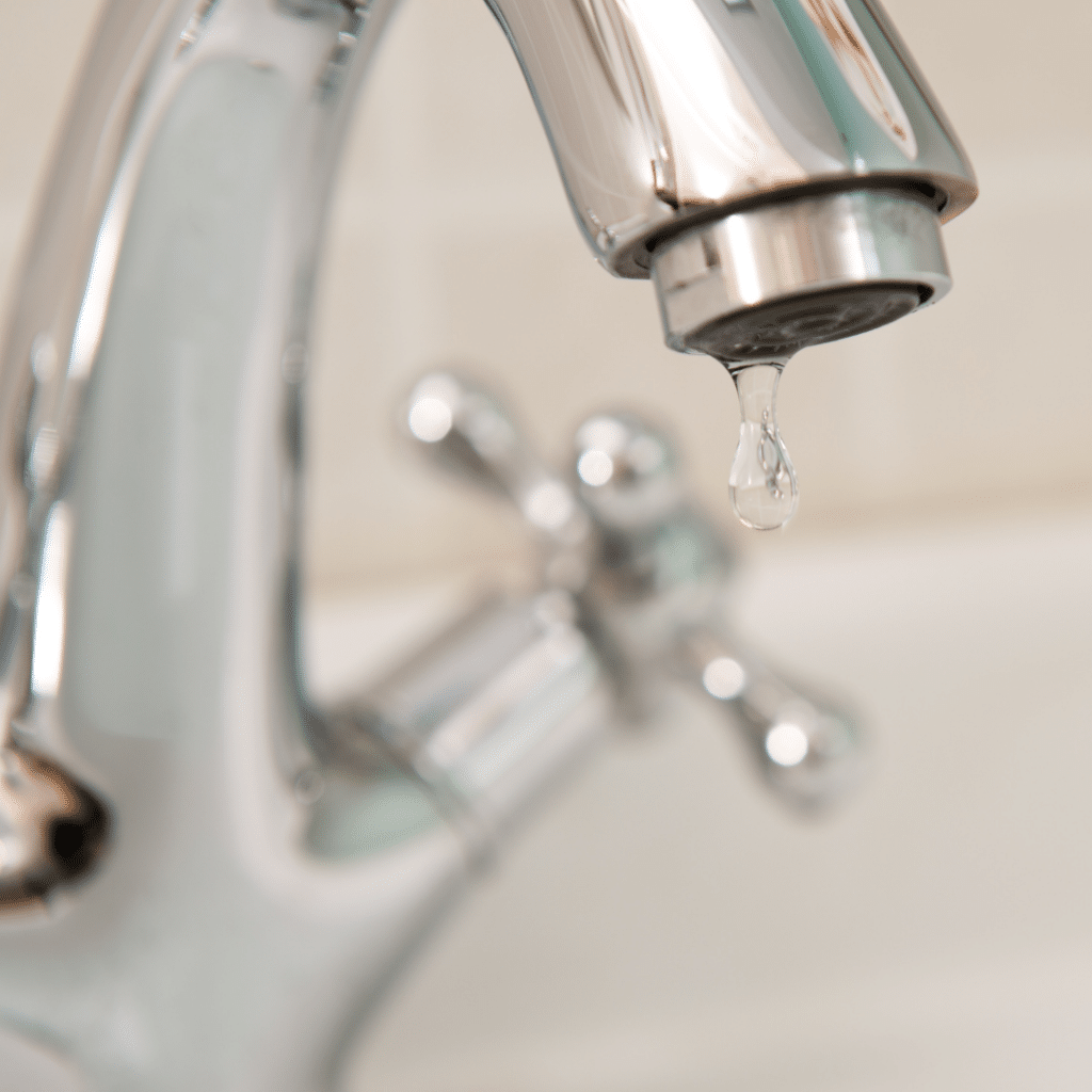 faucet with water dripping