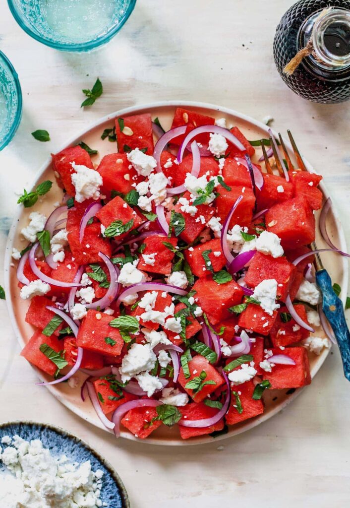 watermelon and feta salad