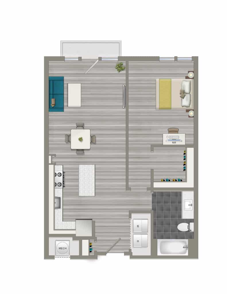 one bedroom k at crest