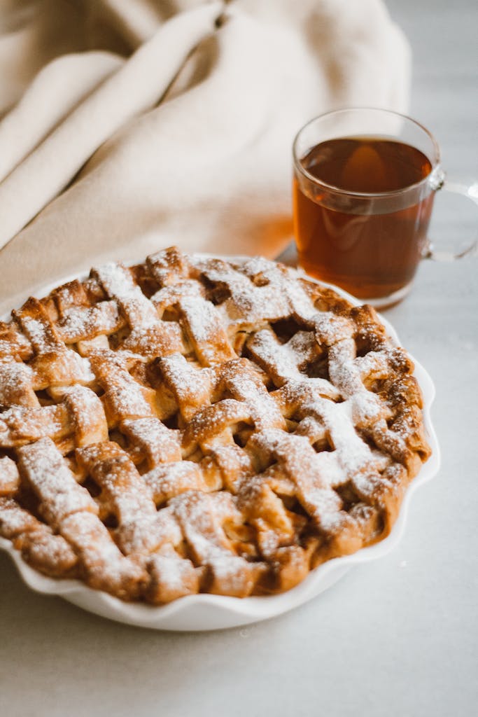 Homemade Pie with Tea